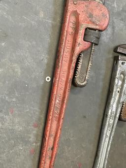 Pipe Wrenches - Husky (2), Pittsburgh (1)