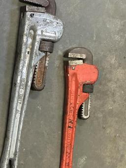 Pipe Wrenches - Husky (2), Pittsburgh (1)
