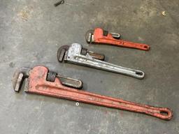 Pipe Wrenches - Husky (2), Pittsburgh (1)