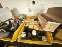 Yellow Bins & Contents - New & Used Breakers, Plug