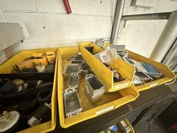 Yellow Bins & Contents - New & Used Breakers, Plug