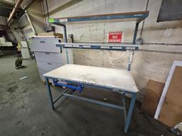 Worktable with Under Mount Lighting