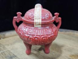 Isaiah Co. Asian Pottery - Red 2 Pk Mini Decanters