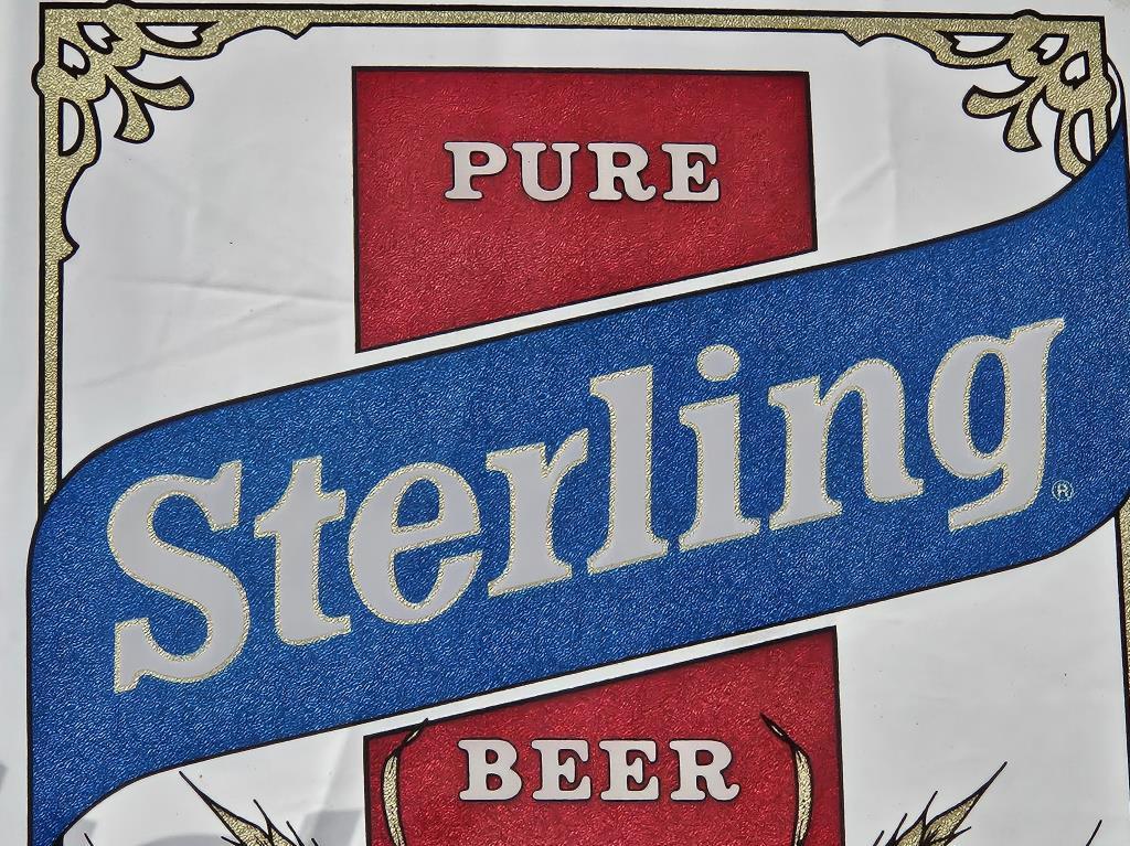 Sterling Beer "Quality Costs More" Bar Mirror