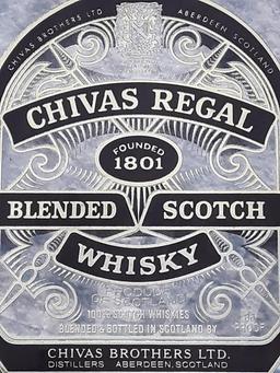 Chivas Regal Scotch "Prince of Whiskies" Mirror