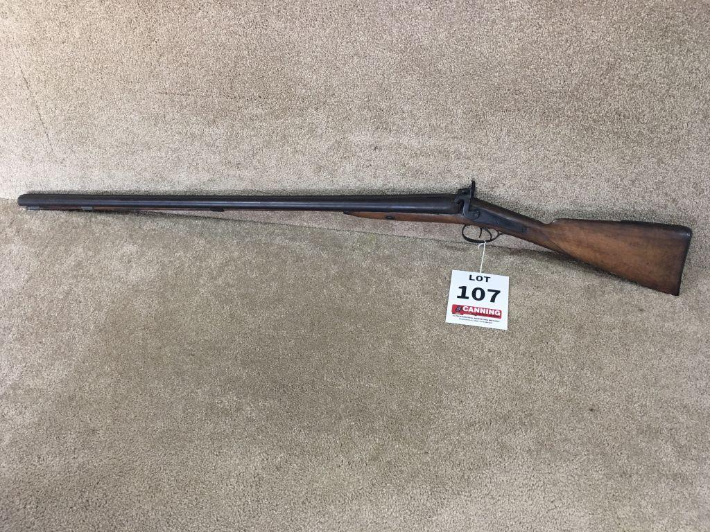 Stevens Double Barrel Percussion Shotgun