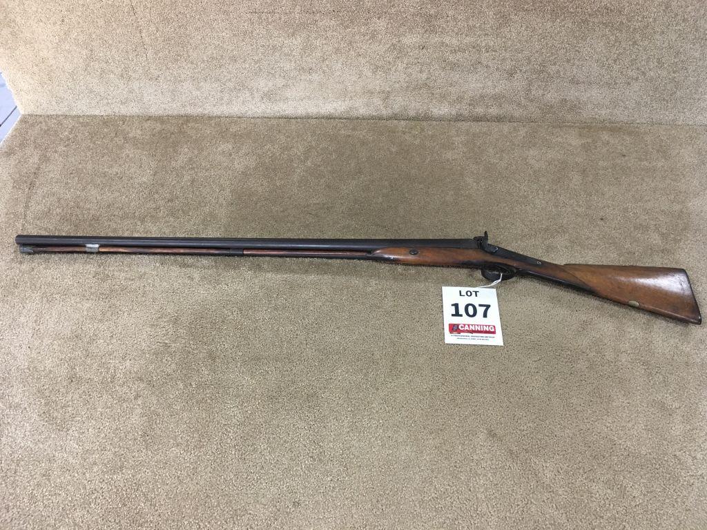 Stevens Double Barrel Percussion Shotgun