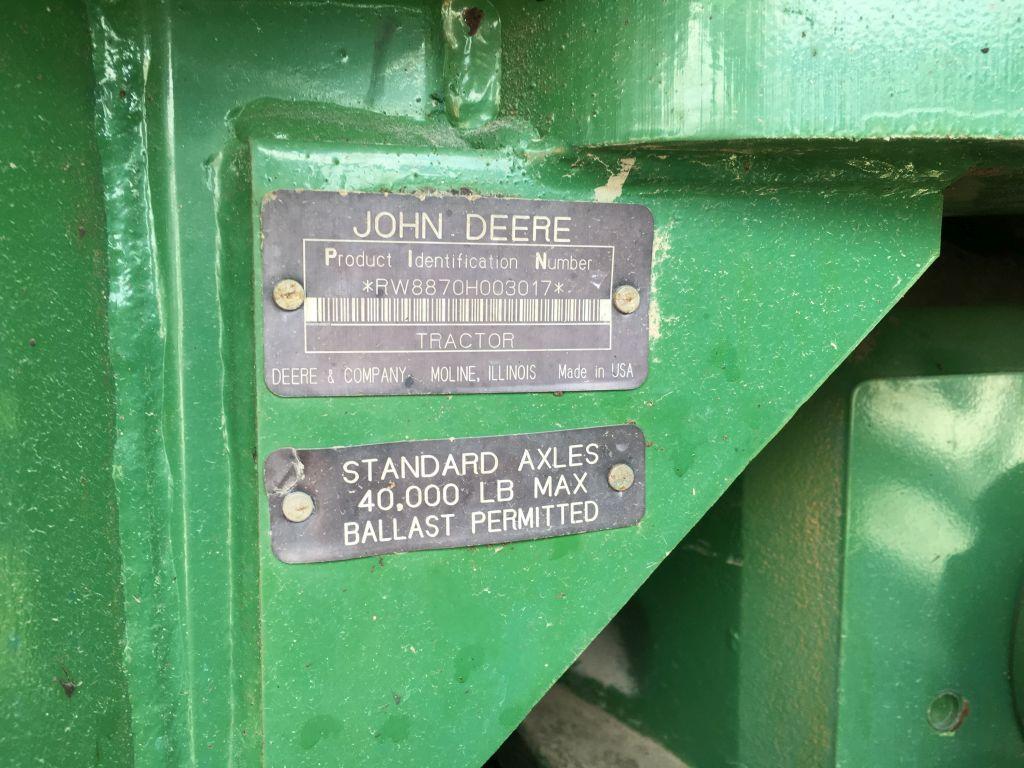 1996 John Deere 8870 MFWD