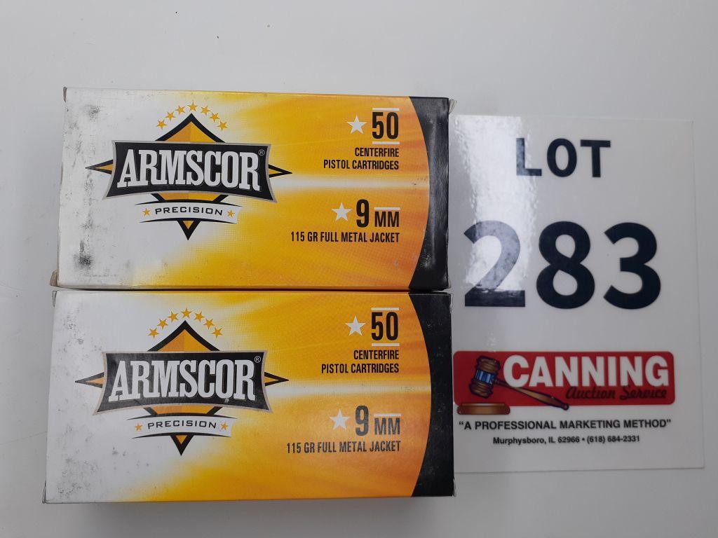 Armscor 9MM FMJ 100 QTY