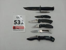 7 assorted knives