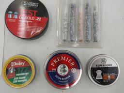 Assorted .22/.177 pellets 5 containers