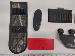 Scope mount, ammo holders, sling, misc