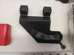 Scope mount, ammo holders, sling, misc