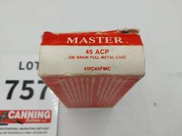 Master Cartridge 45ACP QTY 50