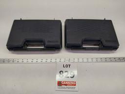 2 hard hand gun cases