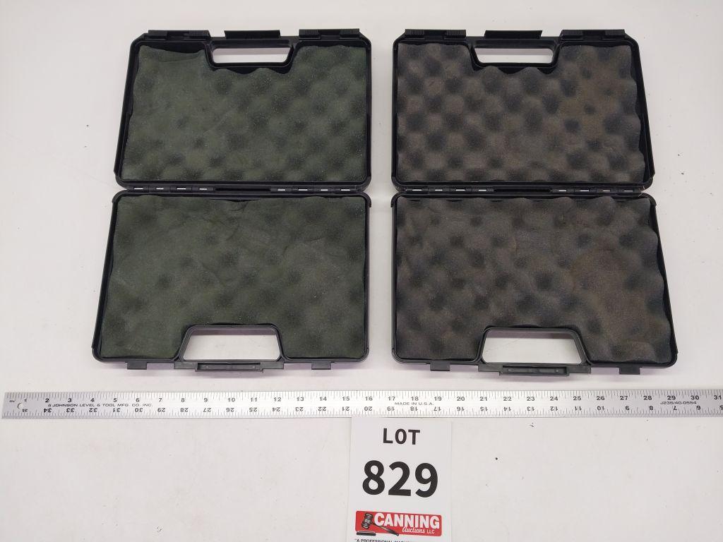 2 hard hand gun cases