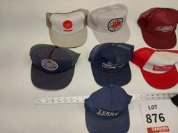 Assortment of vintage caps