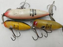 3 vintage Heddon Lures
