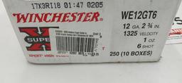 Winchester 12ga 2 3/4" 6 shot shotung shells 250