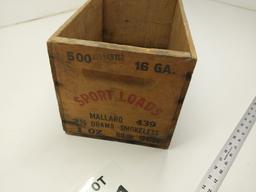 Vintage 16 ga shotgun shell box