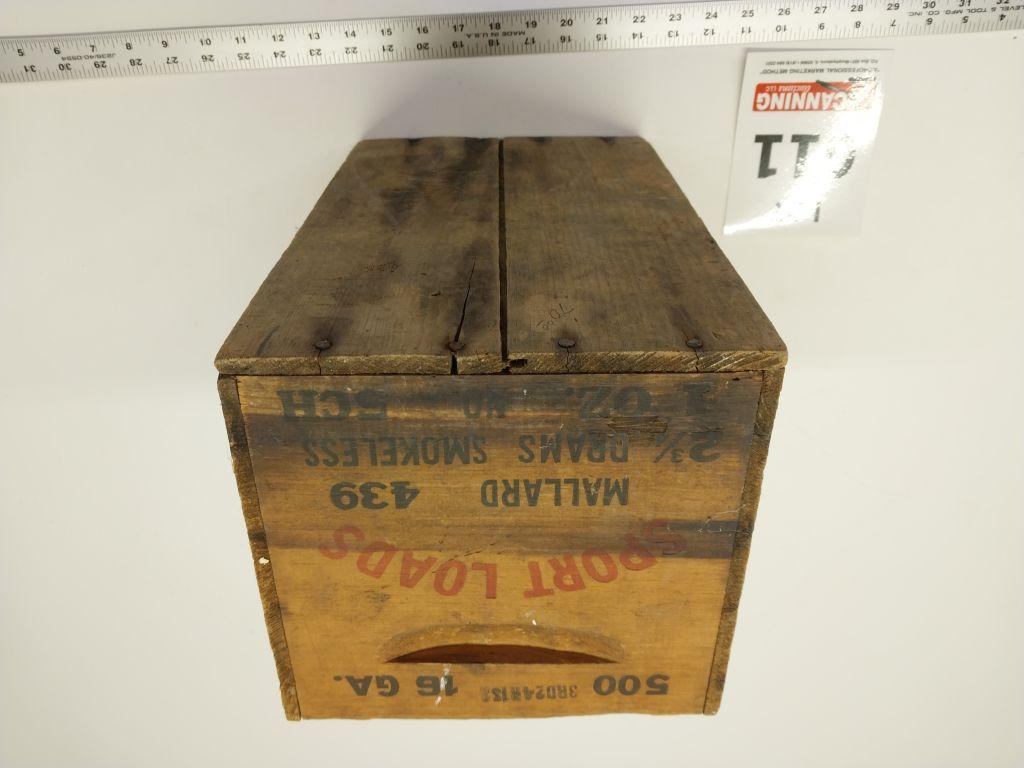 Vintage 16 ga shotgun shell box
