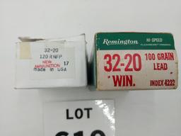 Remington/misc 32-20 approx. 70 rounds