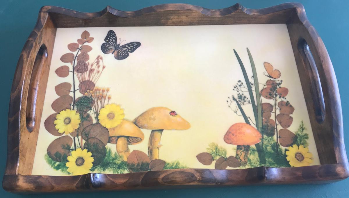 OLD WOOD SERVING TRAY