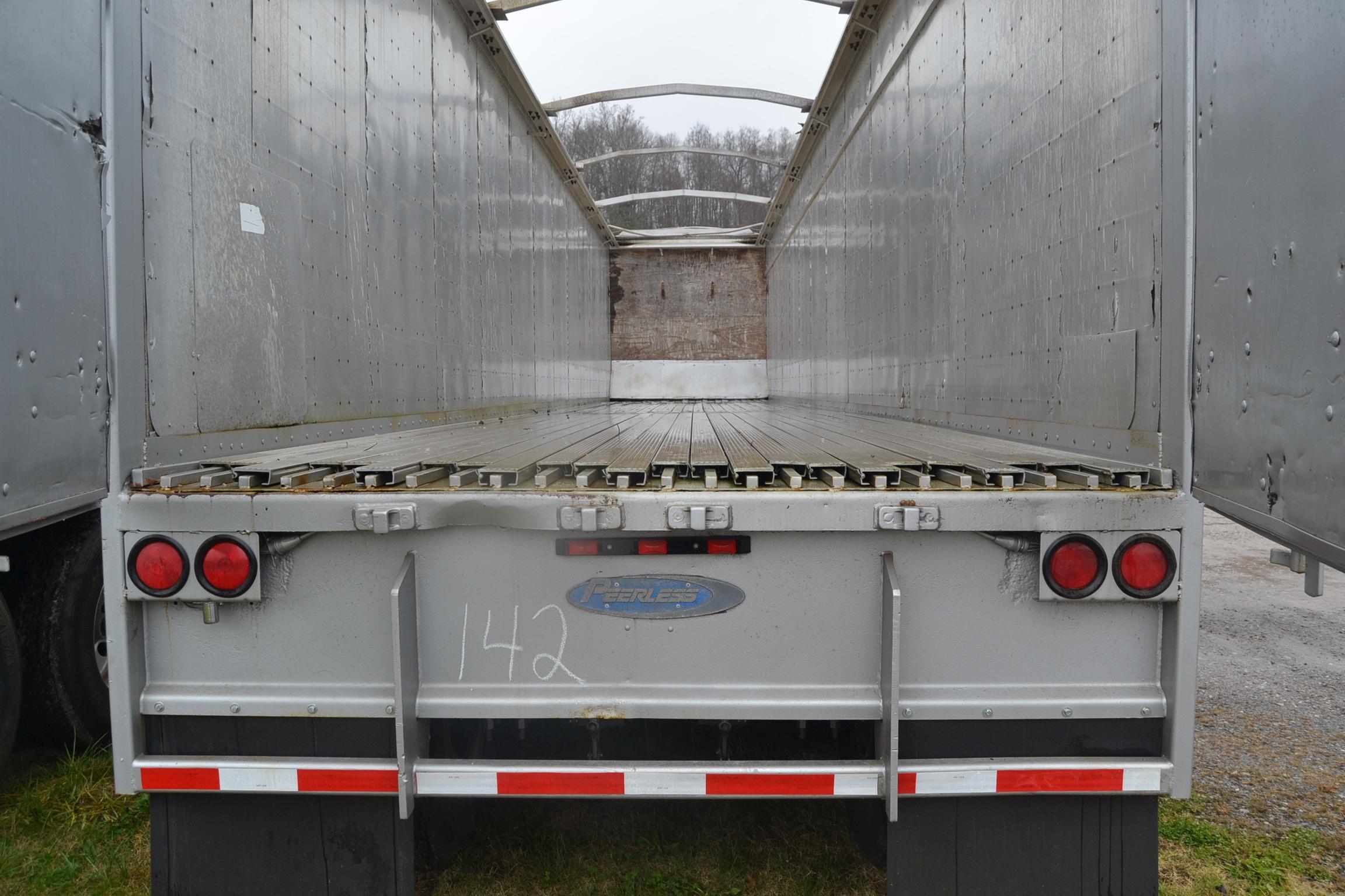 "1996 PEERLESS 45' WALKING FLOOR TRAILER W/ ROLLOVER TARP