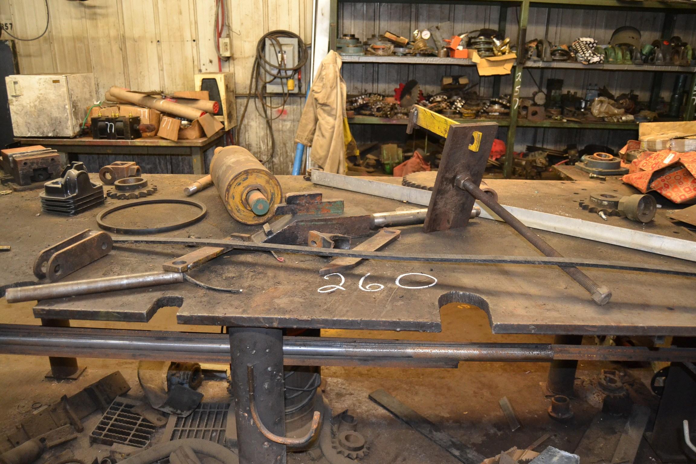 2- HEAVY DUTY METAL WORK TABLE