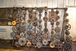 LOT OF SPROCKETS & PULLEYS