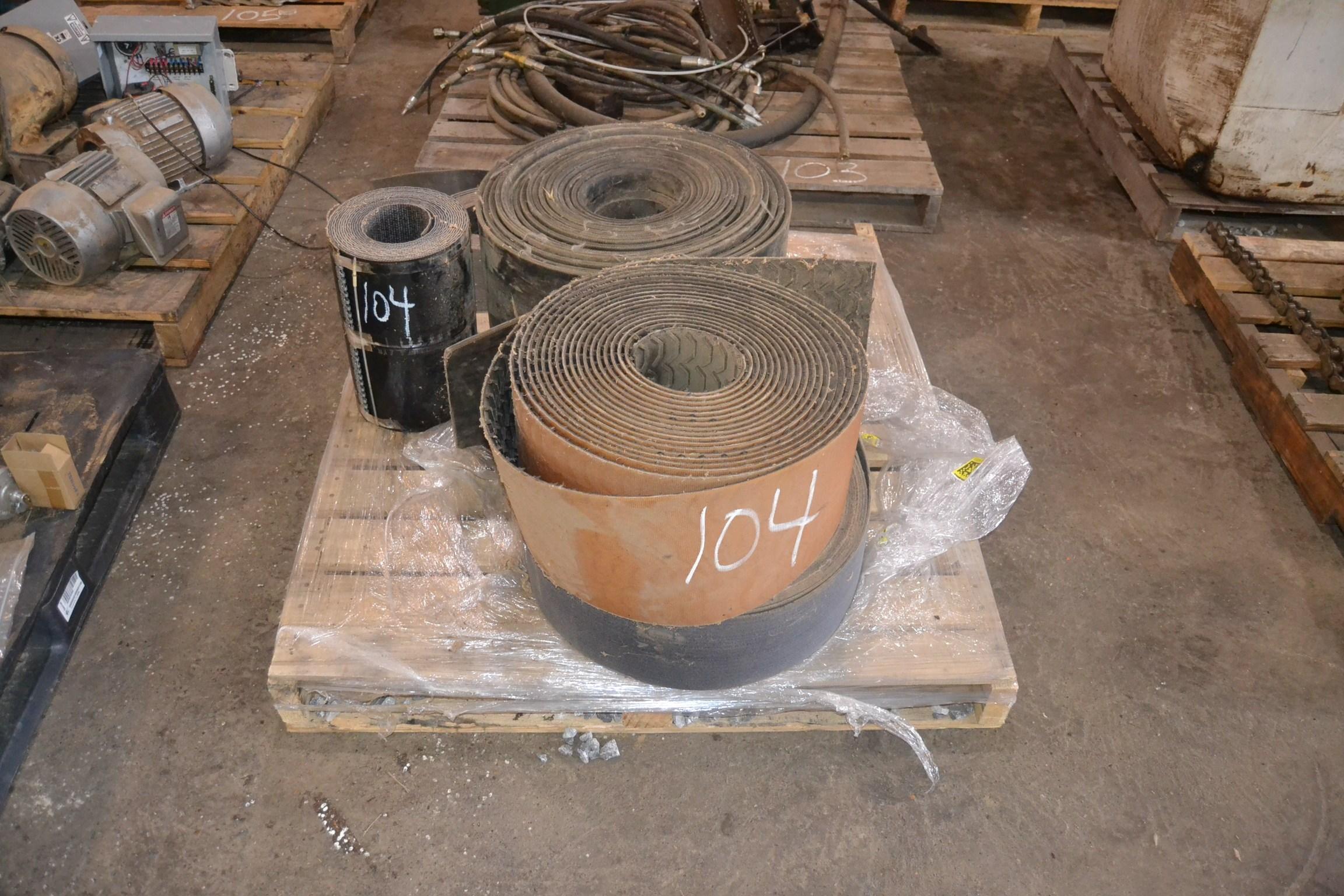 PALLET OF BELTING