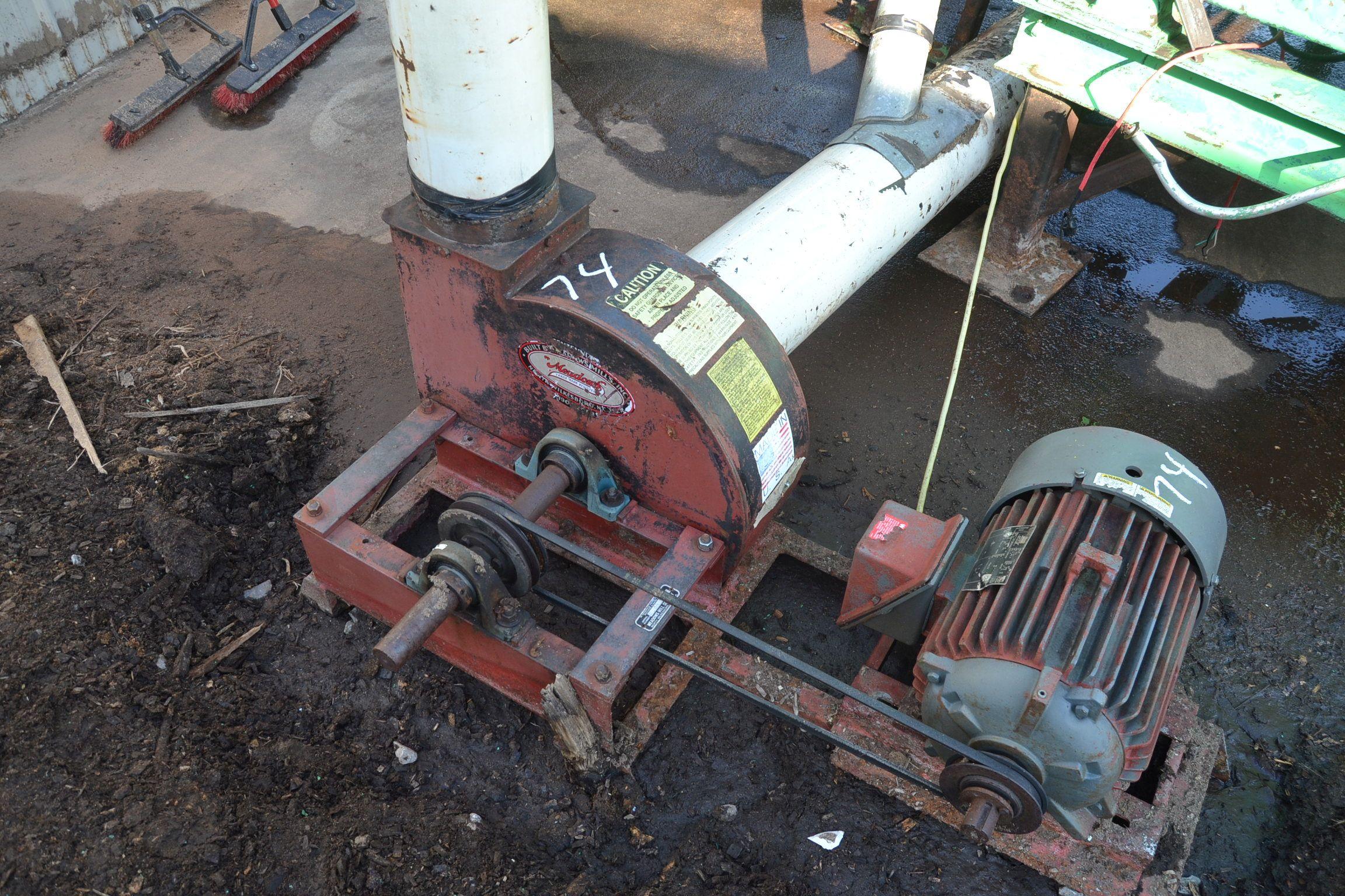 MEADOWS 18" SUCTION BLOWER W/10HP MOTOR