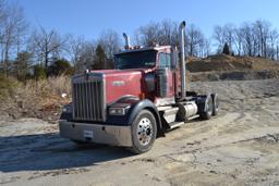 2005 KENWORTH MODEL W900L DAY CAB ROAD TRACTOR W/ 475 HP CAT ENGINE W/ 13 SPEED TRANSMIISSION W/ WET