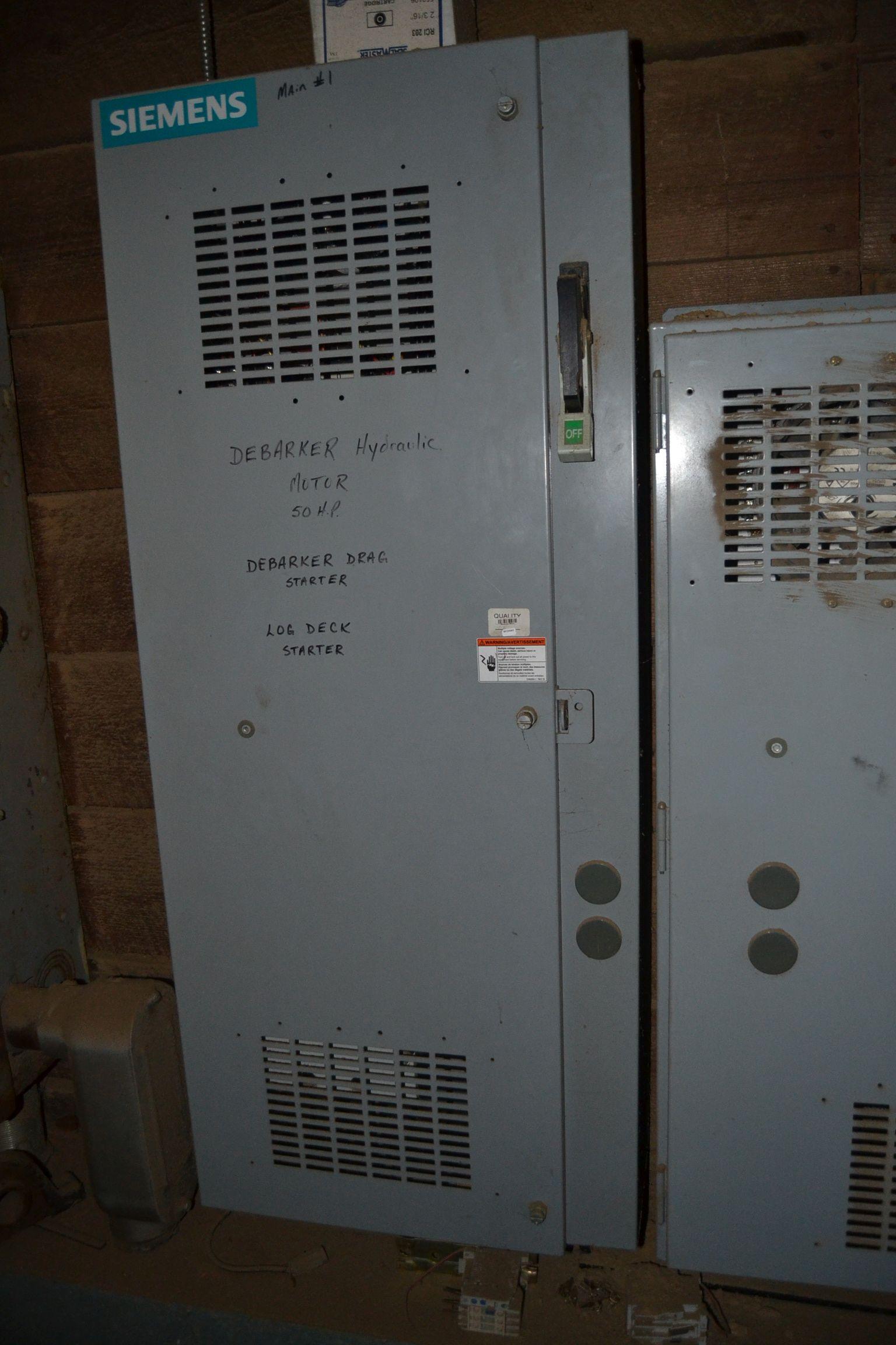 SIEMENS 100HP SOFT TYPE STARTER FOR DEBARKER