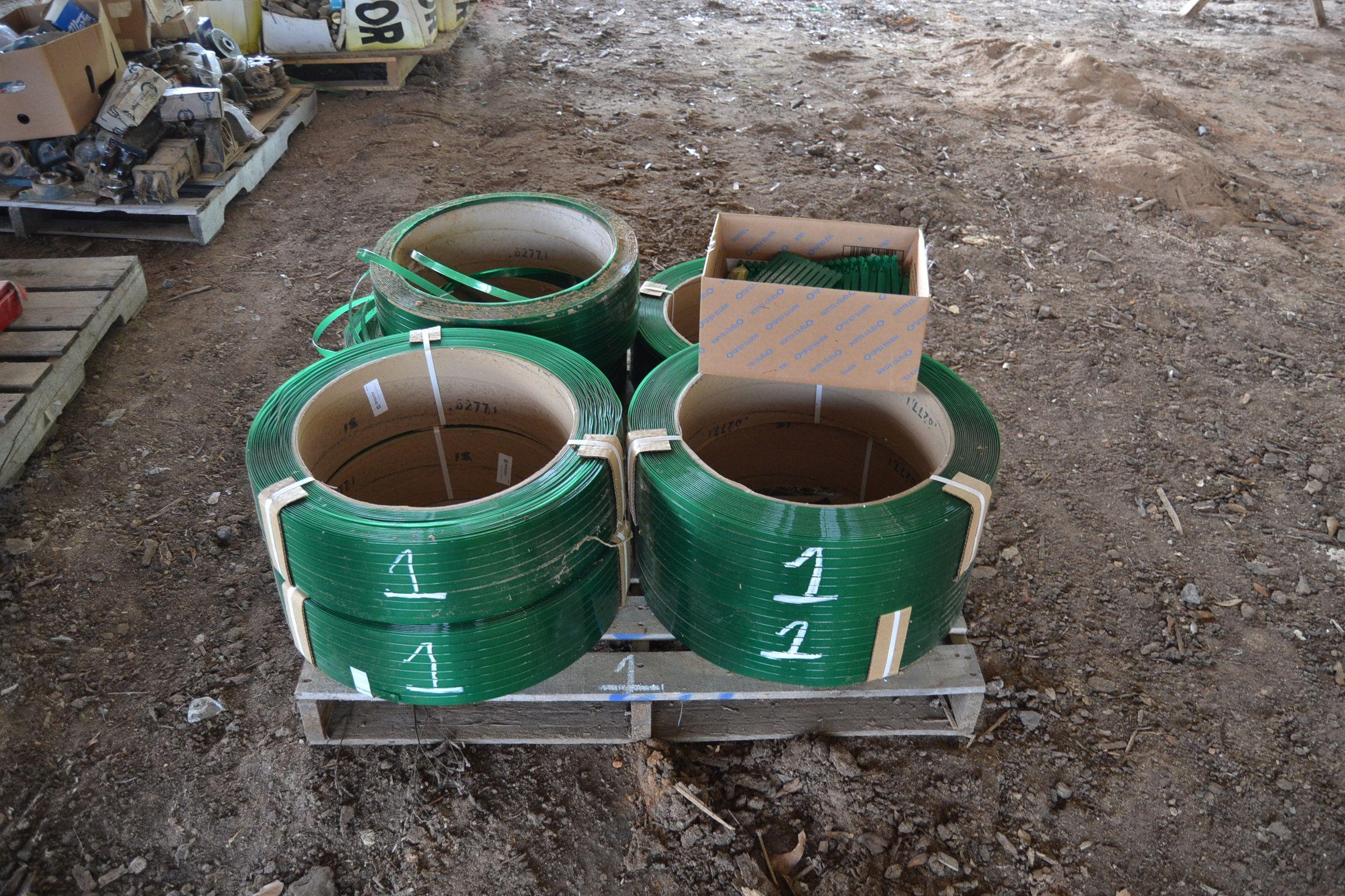 (5) ROLLS OF PLASTIC BANDING