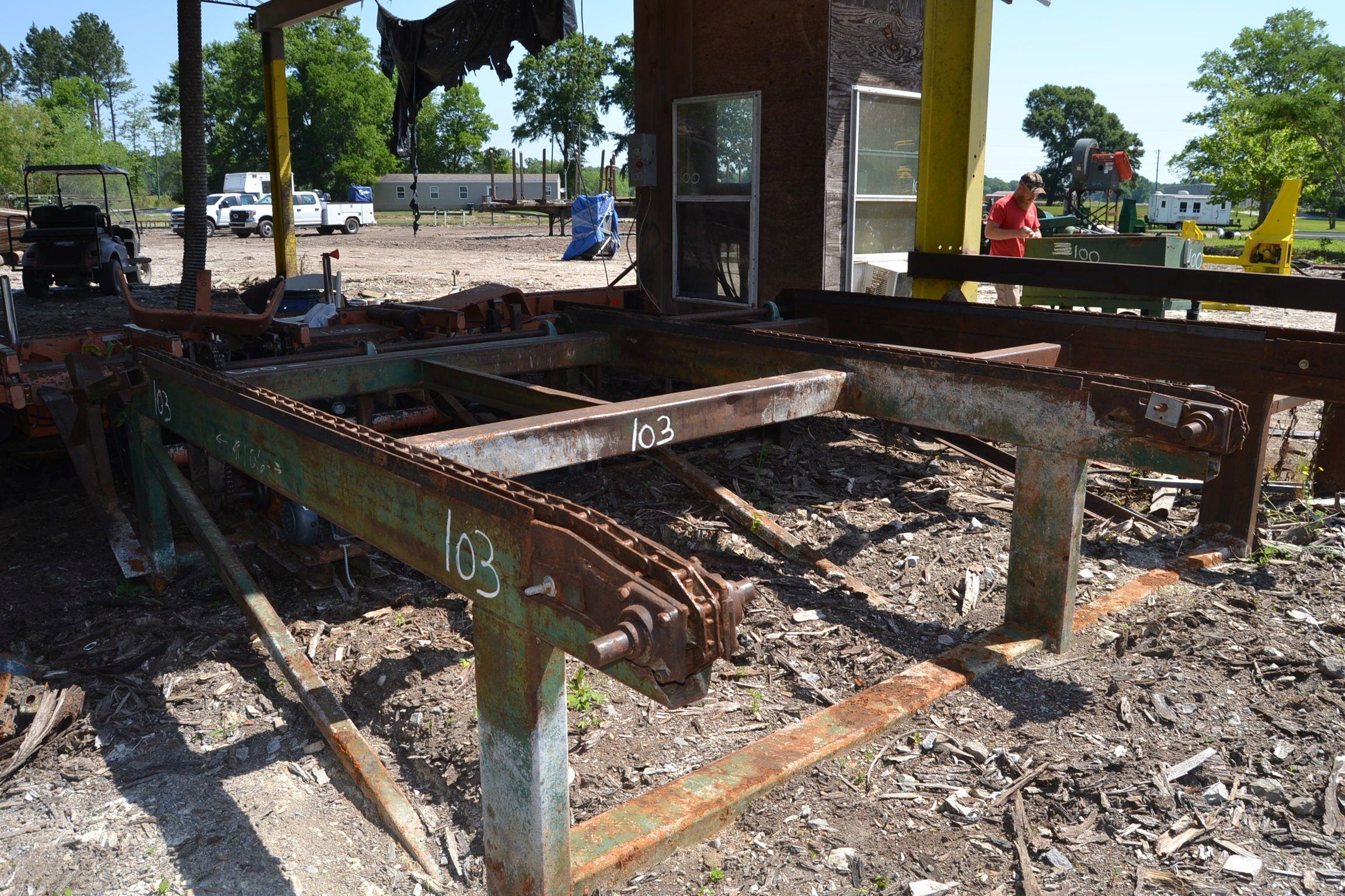 10' 3 STRAND LOG DECK W/ ELECTRIC DRIVE
