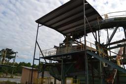 STEEL SUPPORT, CATWALK, AND BUILDING AT THE