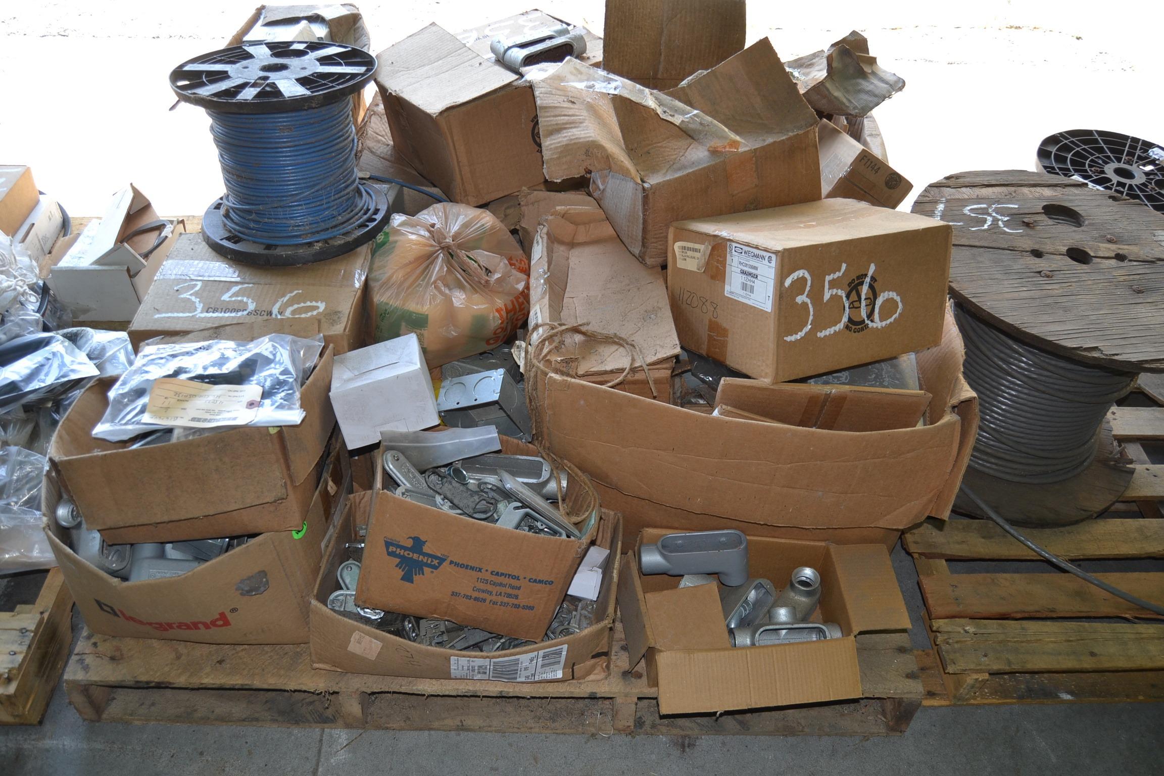 PALLET OF ELECTRAL PARTS