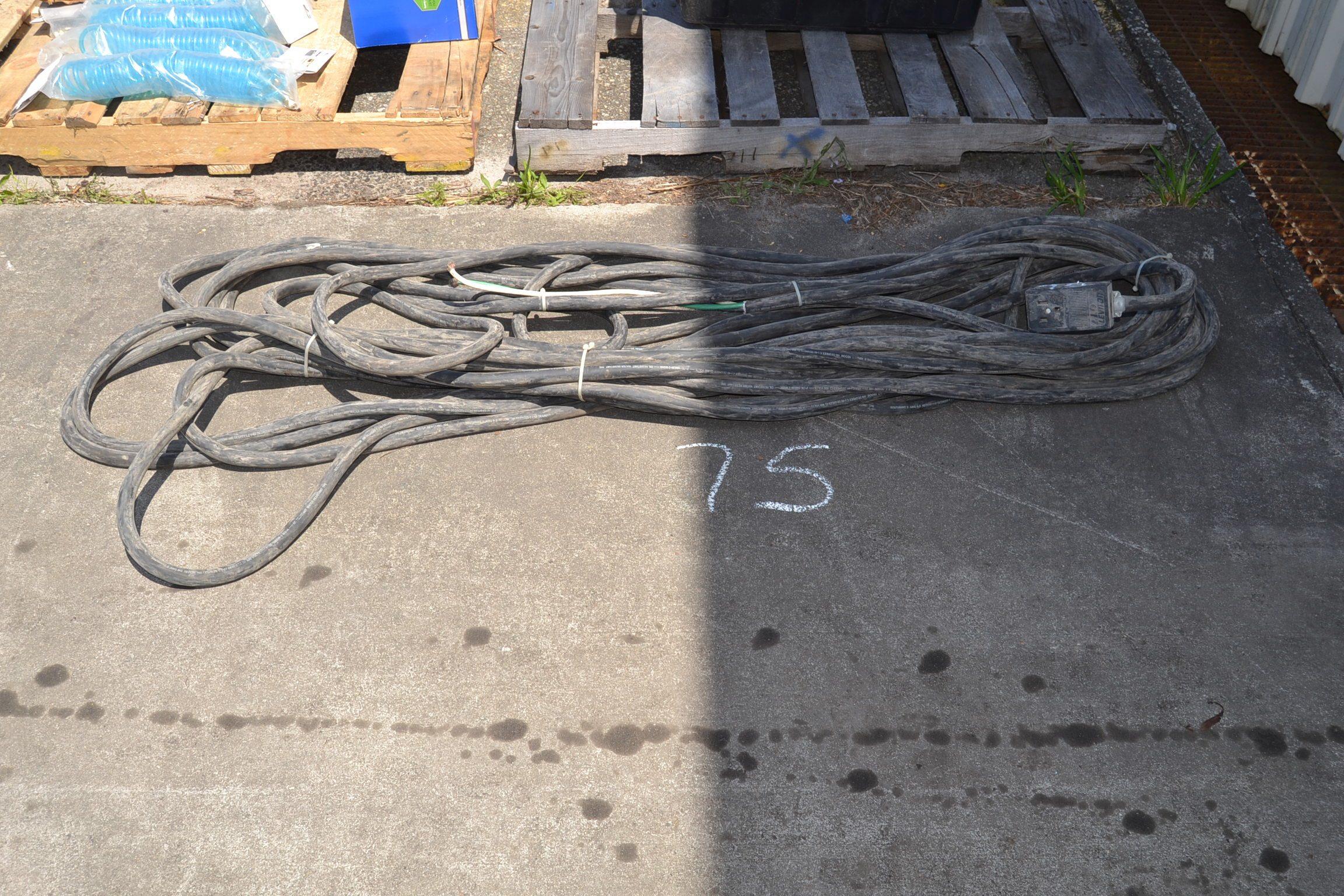 LOT OF HEAVY DUTY EXTENTION CORDS