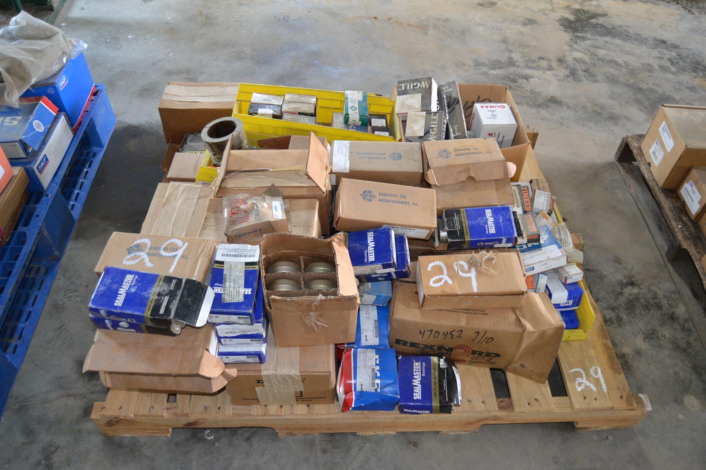 PALLET OF NEW BEARINGS