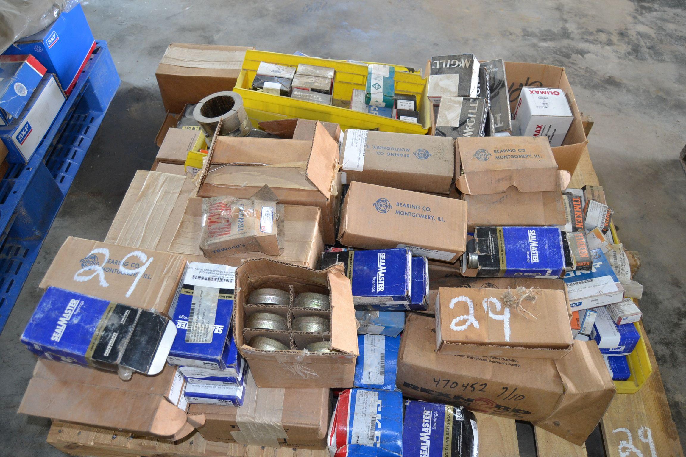 PALLET OF NEW BEARINGS