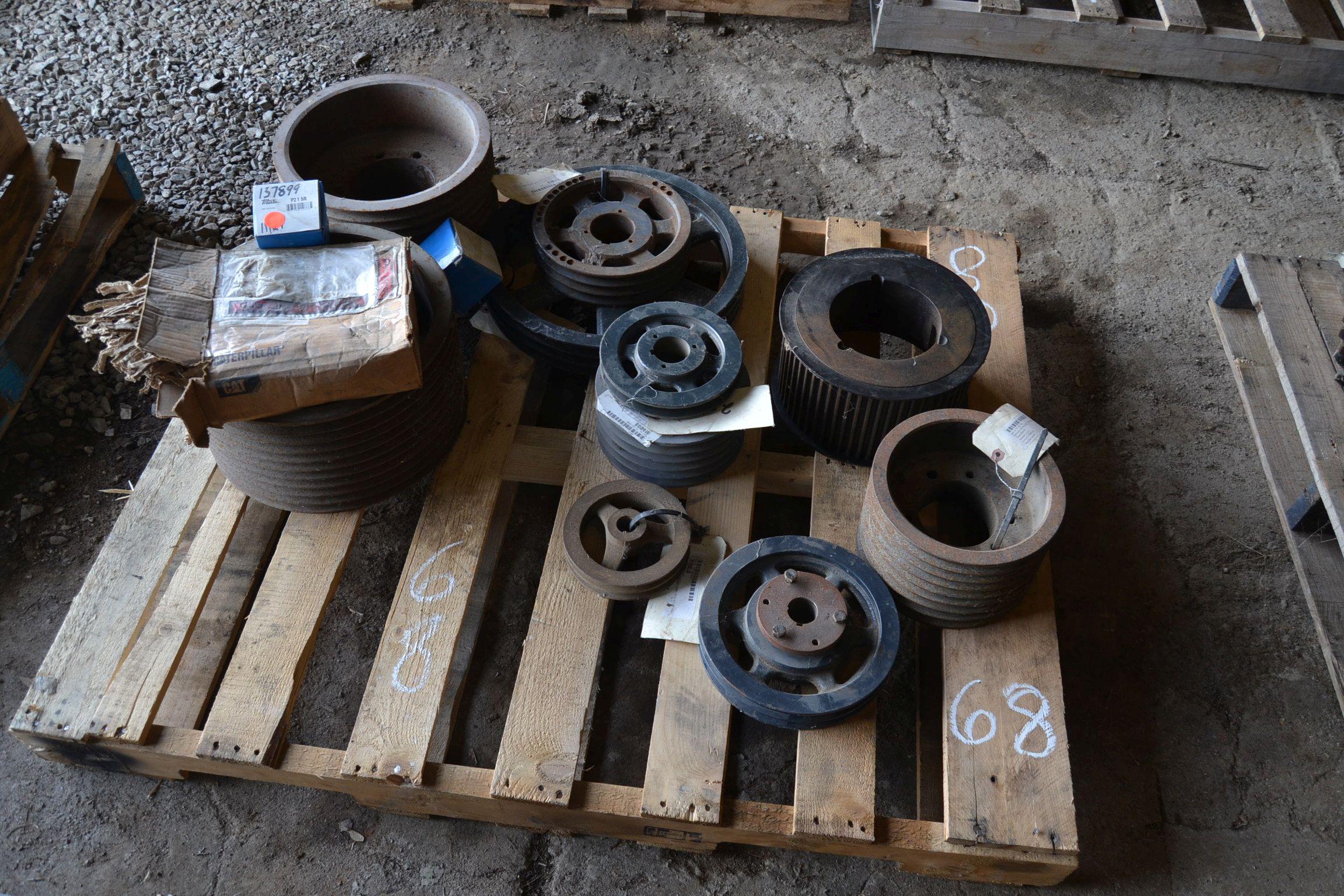 PALLET OF  PULLEYS
