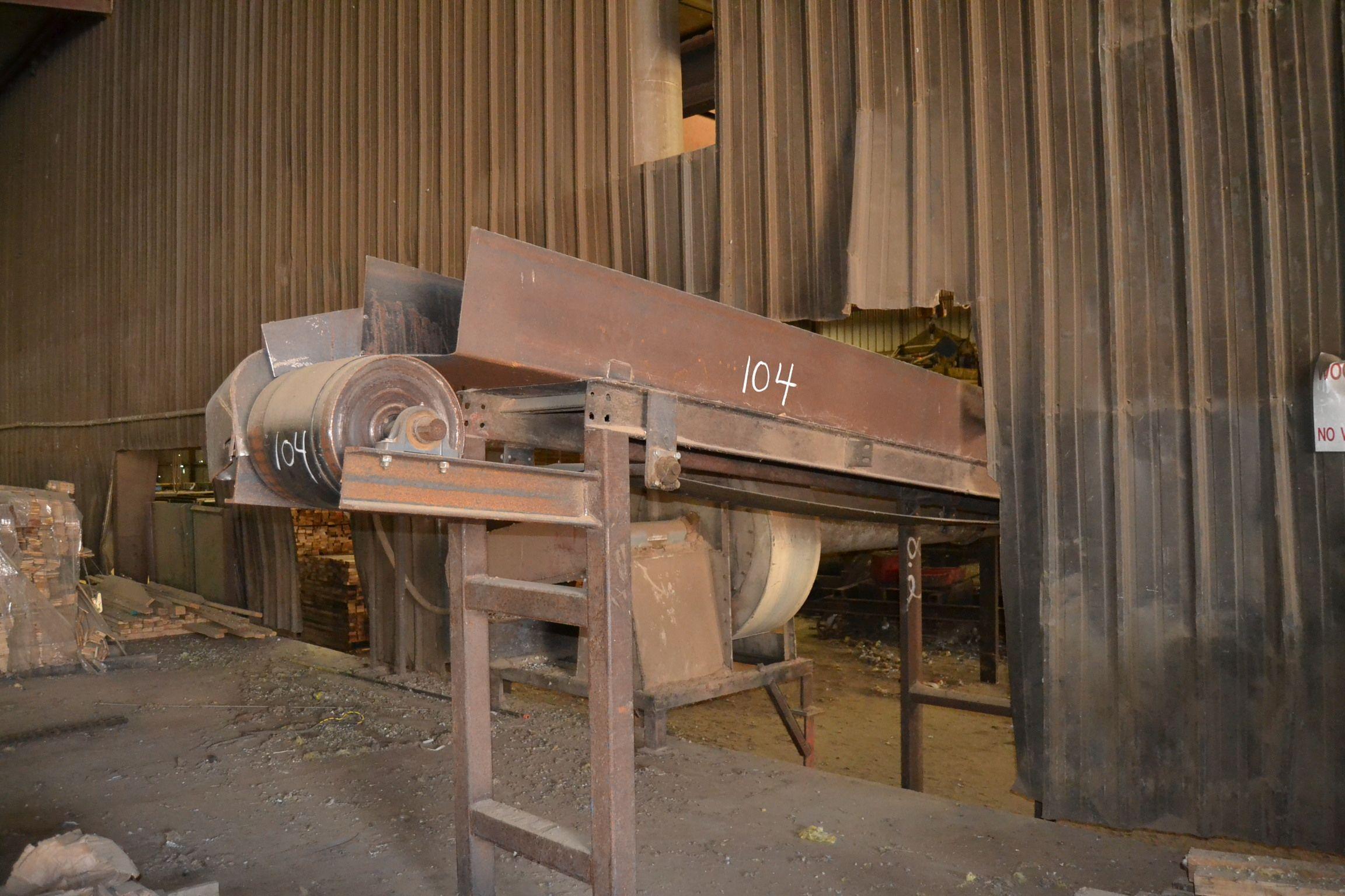 12"X50' BELT CONVEYOR W/ DIRVE (LOCATED UNDER SALEM TRIMMER)