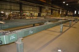 66' 4 STRAND GREEN CHAIN W/ 9' 4 STRAND ON COMMON SHAFT W/ DRIVE NO IDEALER SPROCKETS