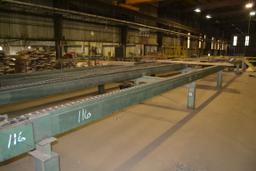 66' 4 STRAND GREEN CHAIN W/ 9' 4 STRAND ON COMMON SHAFT W/ DRIVE NO IDEALER SPROCKETS