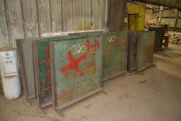 (37) LUMBER CART BACK STOPS
