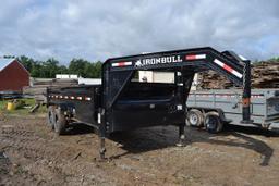 2021 IRON BULL 16' TANDEM AXLE DUMP TRAILER
