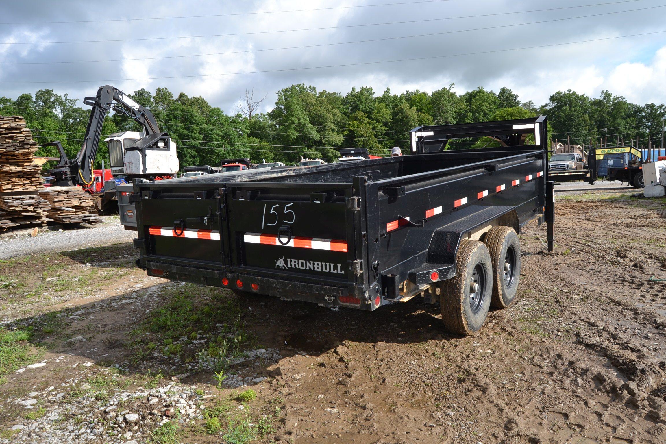 2021 IRON BULL 16' TANDEM AXLE DUMP TRAILER