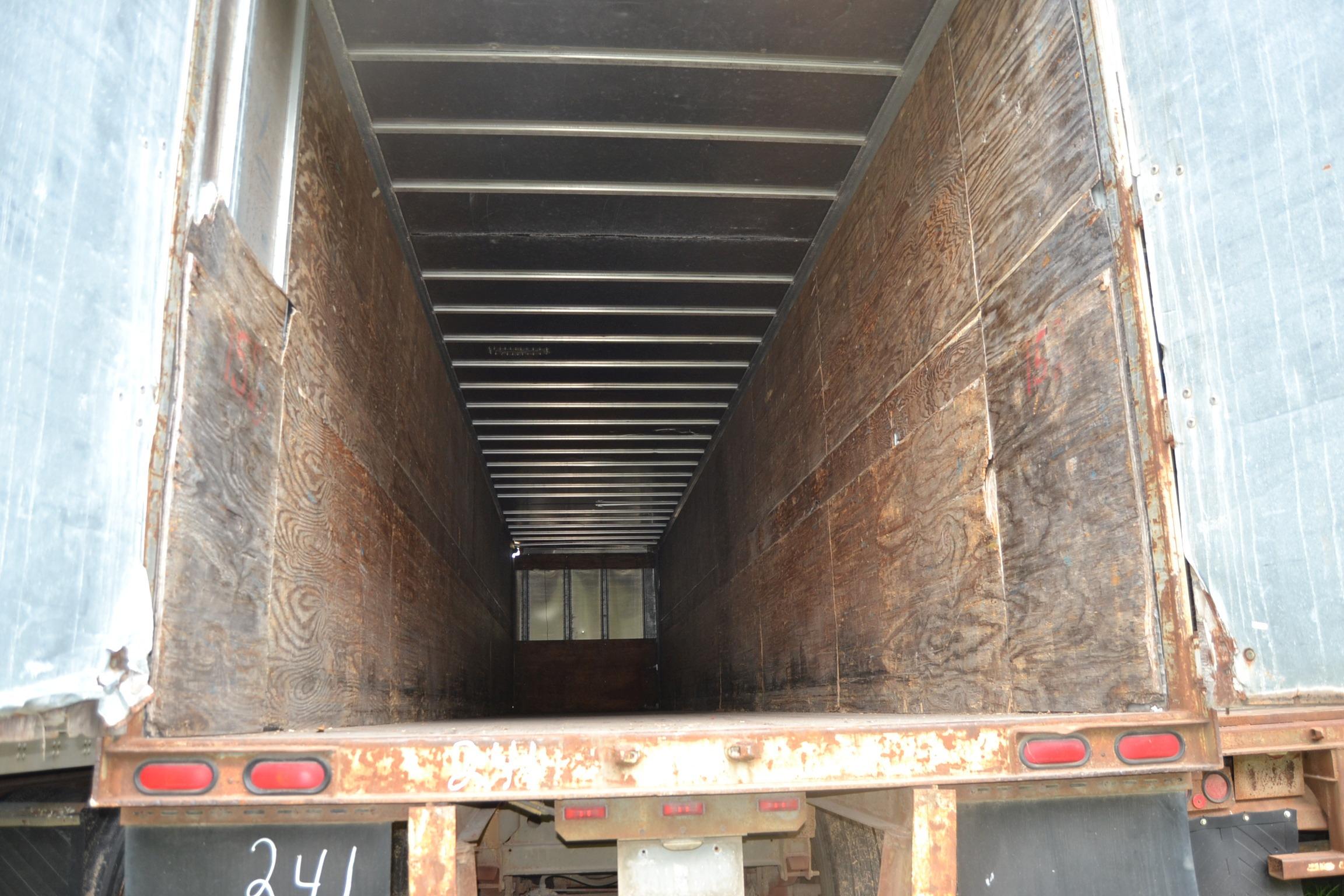 1995 FRUEHAUF 53' BOX TRAILER W/ SLIDING TANDEM SN#1H2V05322SE010932
