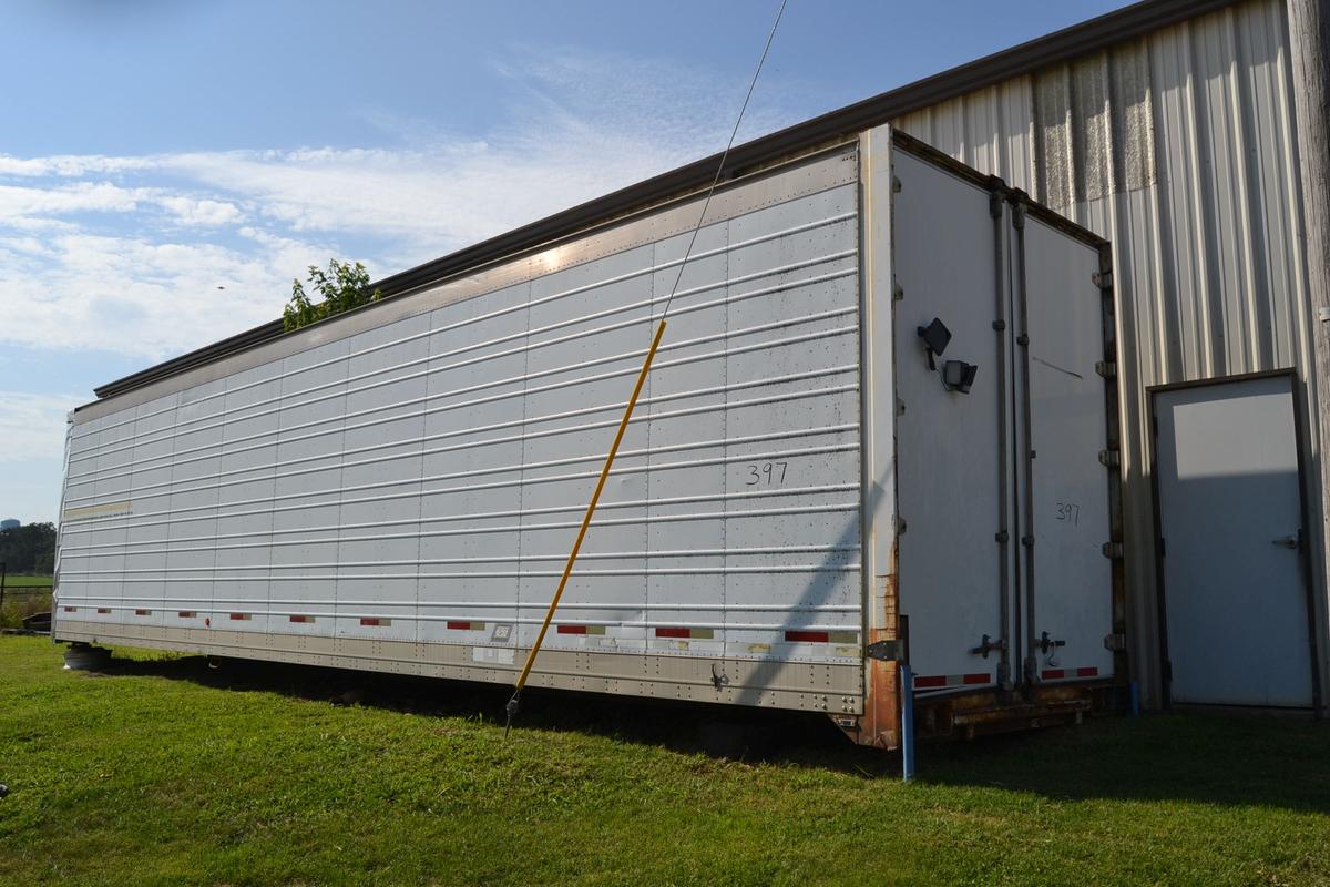 40' BOX TRAILER FOR STORAGE NO WHEELS